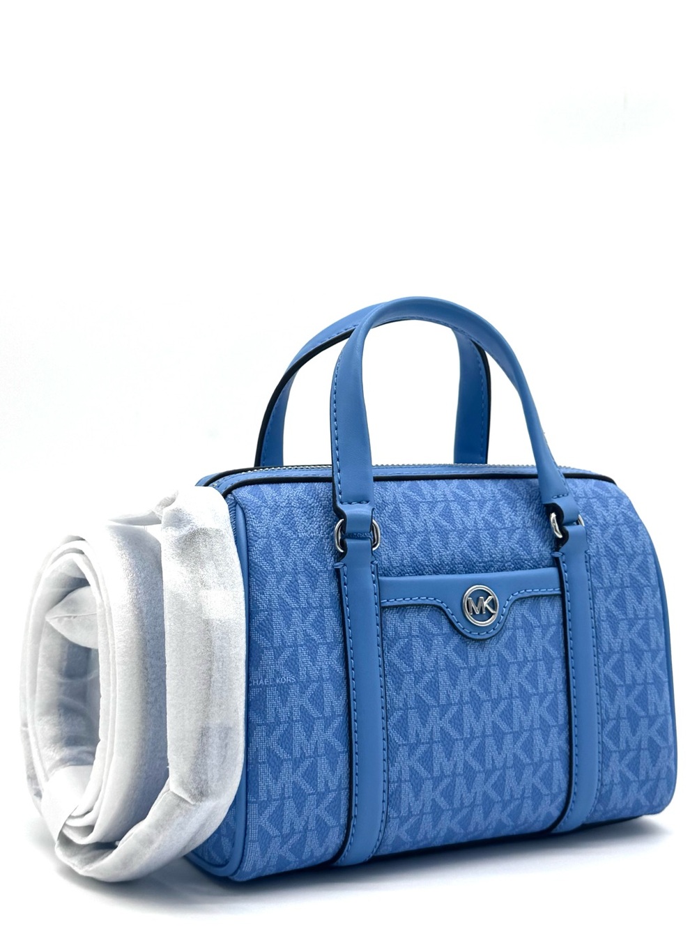 Michael Kors Small Travel Duffle Xbody Satchel Shoulder Bag South Pacific Blue